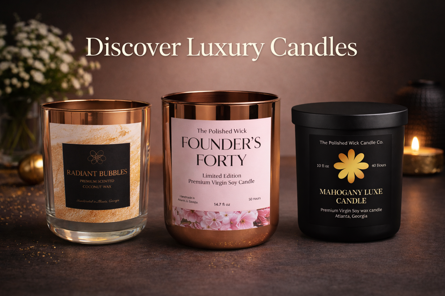 Luxury Candles for home decor and radiance