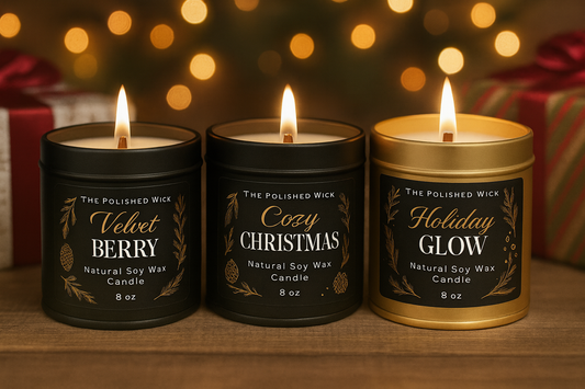Candle Trio  Holiday Gift Set – Mix & Match- Choose any 3 scents